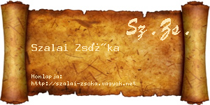 Szalai Zsóka névjegykártya